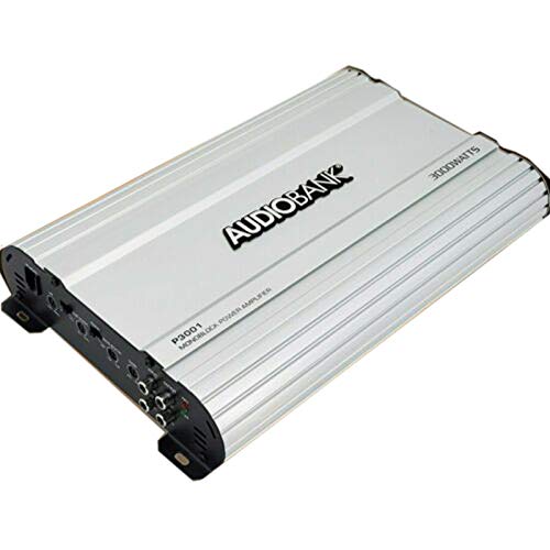 Audiobank Monoblock 3000 WATTS Amp Class AB Car Audio Stereo Amplifier P3001 Heavy-Duty Aluminum Alloy Heatsink | Class A-B Operation Remote On/Off Circuit Audiobank Monoblock 3000 WATTS Amp Class AB Car Audio Stereo Amplifier P3001 Heavy-Duty Aluminum Alloy Heatsink | Class A-B Operation Remote On/Off Circuit